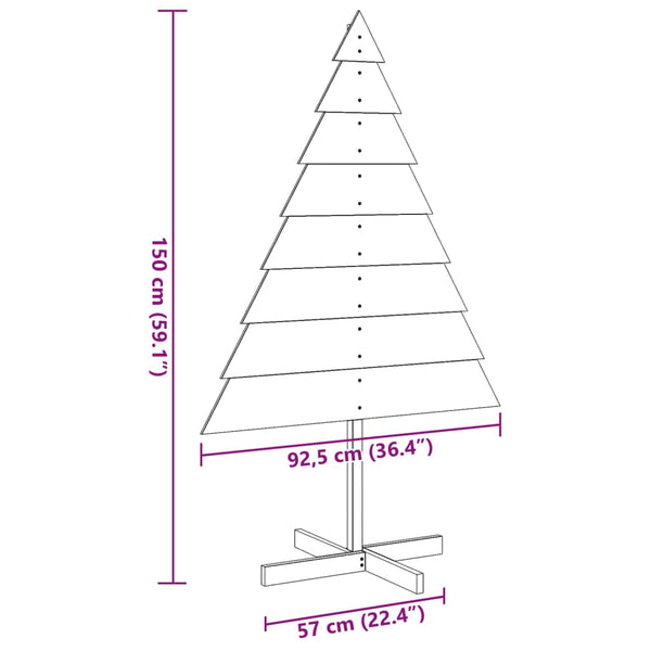 Holz Weihnachtsbaum zum Schmücken 150cm