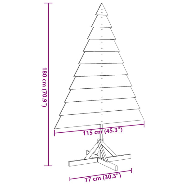 Weihnachtsbaum Holz 180cm zum Schmücken