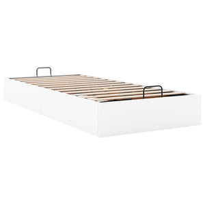 Ottoman Bett Weiß 80x200 cm Kunstleder