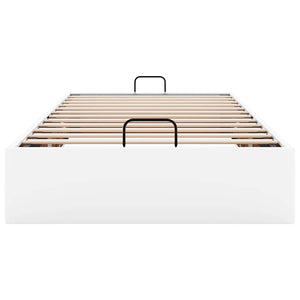 Ottoman Bett Weiß 80x200 cm Kunstleder
