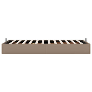 Ottoman Bett 80x200cm Cappuccino-Braun Kunstleder