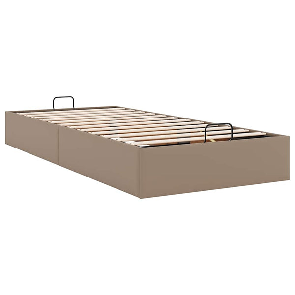 Ottoman Bett 80x200cm Cappuccino-Braun Kunstleder