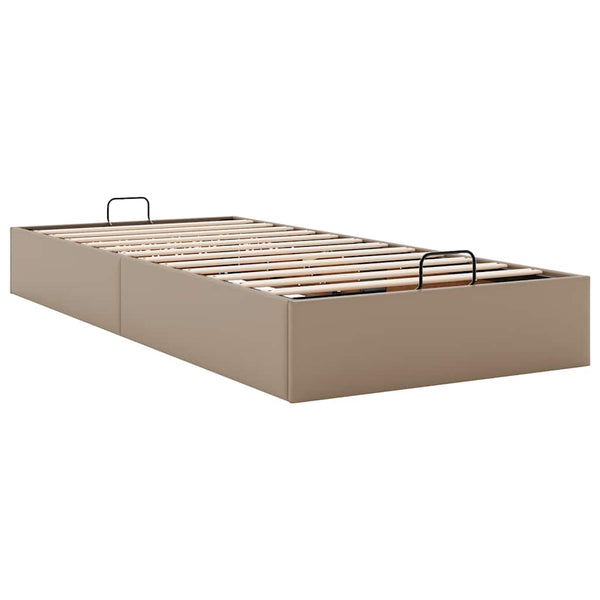 Ottoman Bett 90x200cm Cappuccino-Braun Kunstleder