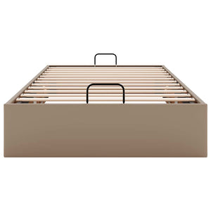 Ottoman Bett 90x200cm Cappuccino-Braun Kunstleder