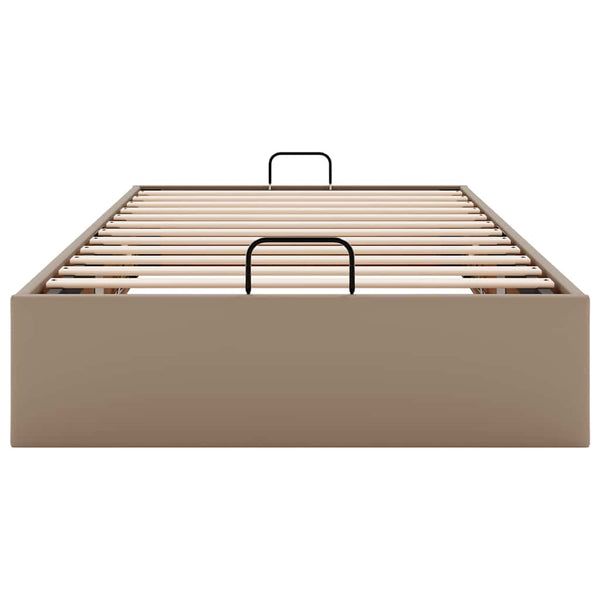 Ottoman Bett 90x200cm Cappuccino-Braun Kunstleder