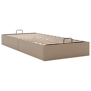 Ottoman Bett 100x200 Cappuccino Kunstleder