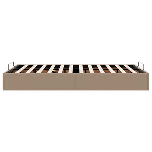 Ottomanbett 120x190 cm Kunstleder Cappuccino
