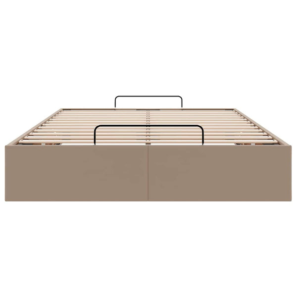 Ottoman Bett Cappuccino 120x200cm Kunstleder