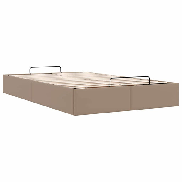 Ottoman Bett Cappuccino 120x200cm Kunstleder