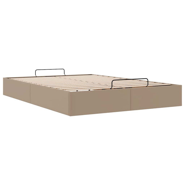 Ottoman Bett 140x190cm Cappuccino Kunstleder