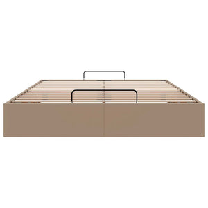 Ottoman Bett 140x190cm Cappuccino Kunstleder