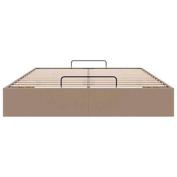 Ottoman Bett 140x190cm Cappuccino Kunstleder