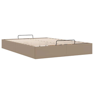 Ottoman Bett 140x190cm Cappuccino Kunstleder