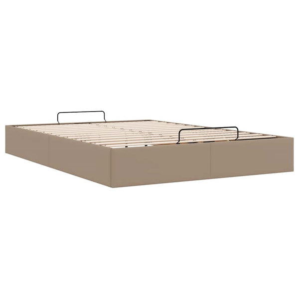 Ottoman Bett 140x190cm Cappuccino Kunstleder