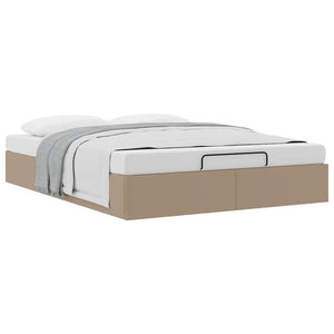 Ottoman Bett 140x200cm Cappuccino Kunstleder