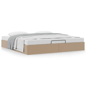 Ottoman Bett 160x200cm Cappuccino Kunstleder