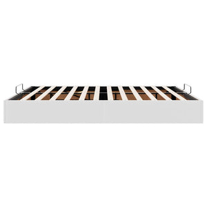 Ottoman Bett Weiß 180x200 cm Kunstleder