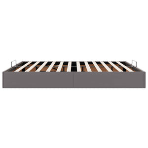 Ottoman Bett 180x200 cm Grau Kunstleder