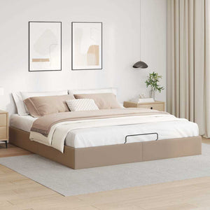 Ottoman Bett 180x200 Cappuccino Kunstleder