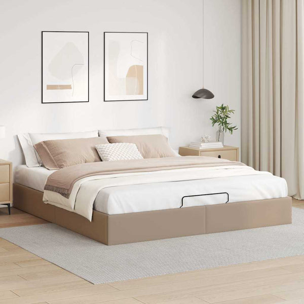 Ottoman Bett 180x200 Cappuccino Kunstleder