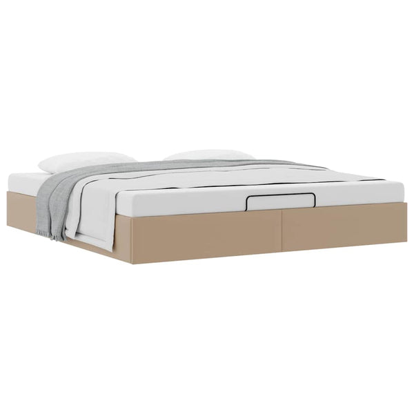 Ottoman Bett 180x200 Cappuccino Kunstleder