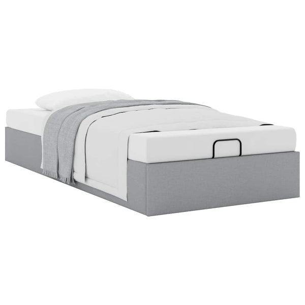 Ottoman Bett Hellgrau 80x200 cm