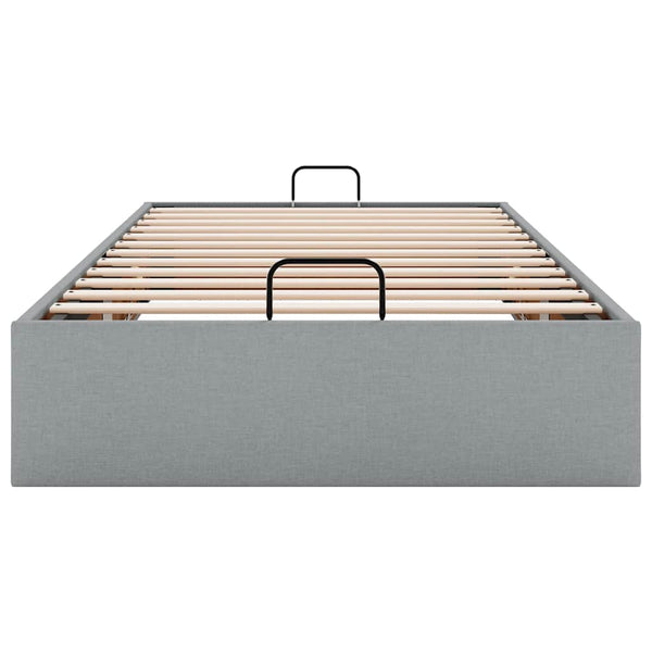 Ottoman Bett Hellgrau 80x200 cm