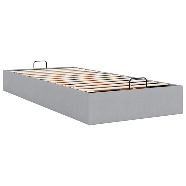 Ottoman Bett Hellgrau 80x200 cm