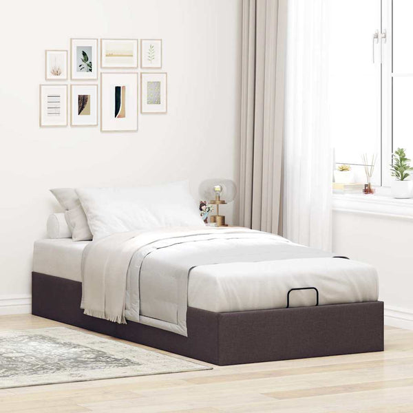 Ottoman Bett Dunkelbraun 80x200 cm