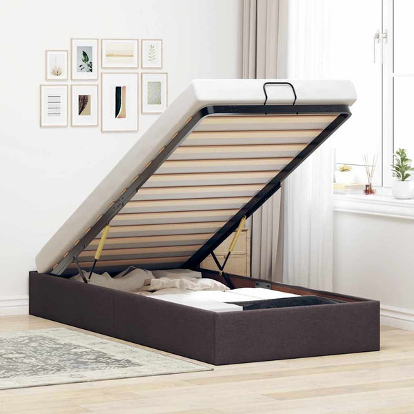 Ottoman Bett Dunkelbraun 80x200 cm