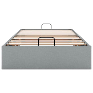 Ottoman Bett Hellgrau 90x190 cm