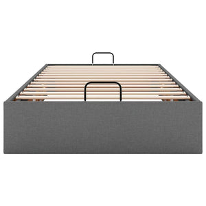 Ottoman Bett Dunkelgrau 90x190 cm
