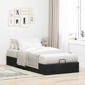 Ottoman Bett Schwarz 90x190 cm