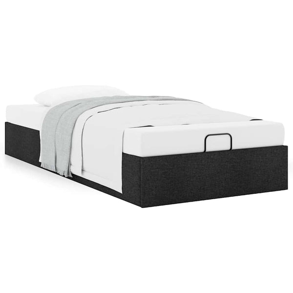 Ottoman Bett Schwarz 90x190 cm