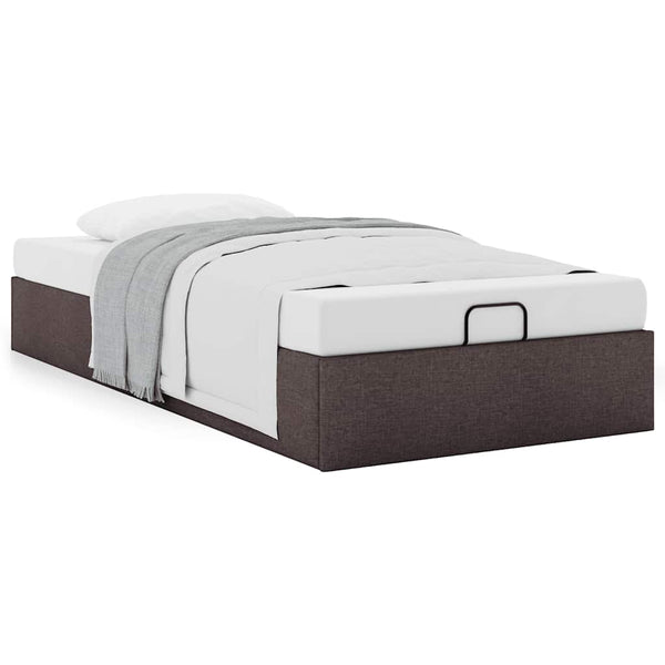 Ottoman Bett Dunkelbraun 90x190 cm