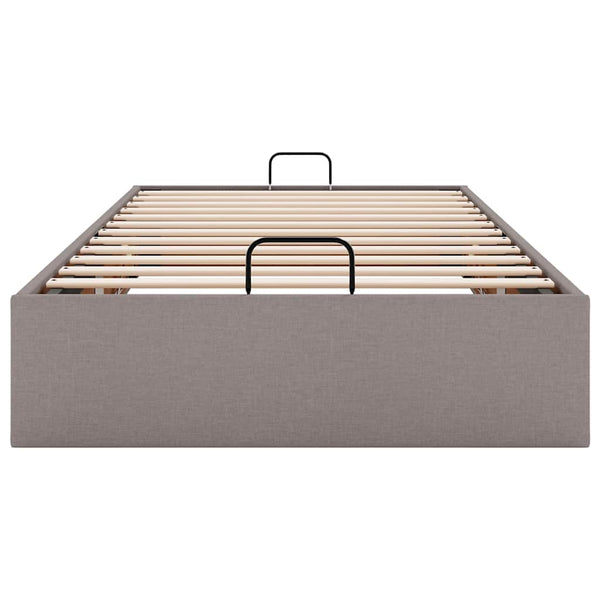 Ottoman Bett Taupe 90x190 cm