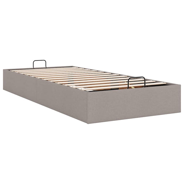 Ottoman Bett Taupe 90x190 cm
