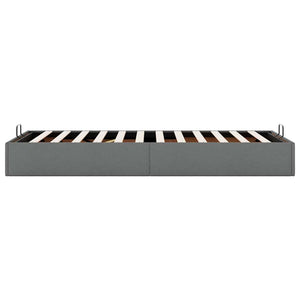 Ottoman Bett Dunkelgrau 90x200 cm