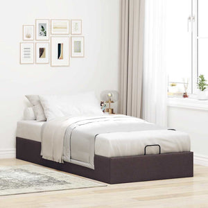 Ottoman Bett Dunkelbraun 90x200 cm