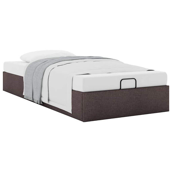 Ottoman Bett Dunkelbraun 90x200 cm