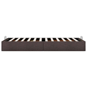 Ottoman Bett Dunkelbraun 90x200 cm