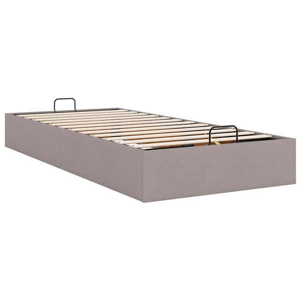 Ottoman Bett Taupe 90x200 cm