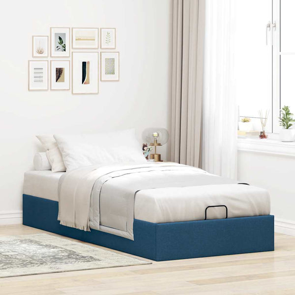 Ottoman Bett Blau 90x200 cm