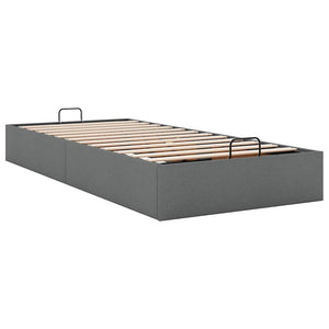 Ottoman Bett 100x200 cm Dunkelgrau