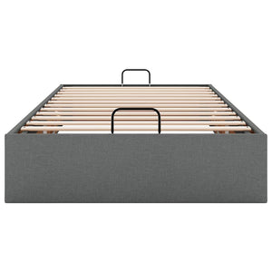 Ottoman Bett 100x200 cm Dunkelgrau