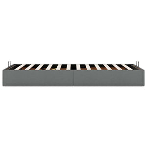 Ottoman Bett 100x200 cm Dunkelgrau