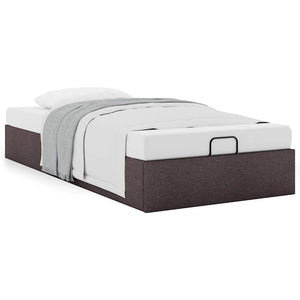 Ottoman-Bett Dunkelbraun 100x200 cm