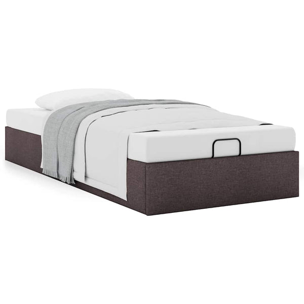 Ottoman-Bett Dunkelbraun 100x200 cm