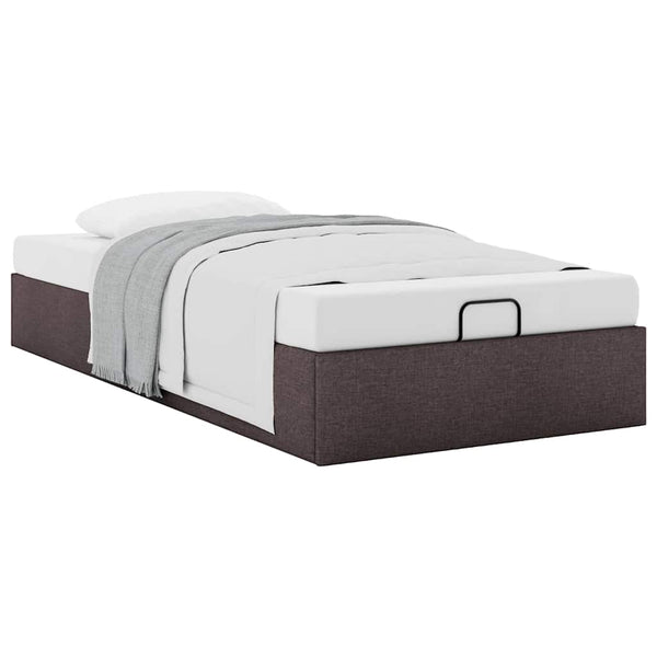 Ottoman-Bett Dunkelbraun 100x200 cm