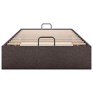 Ottoman-Bett Dunkelbraun 100x200 cm